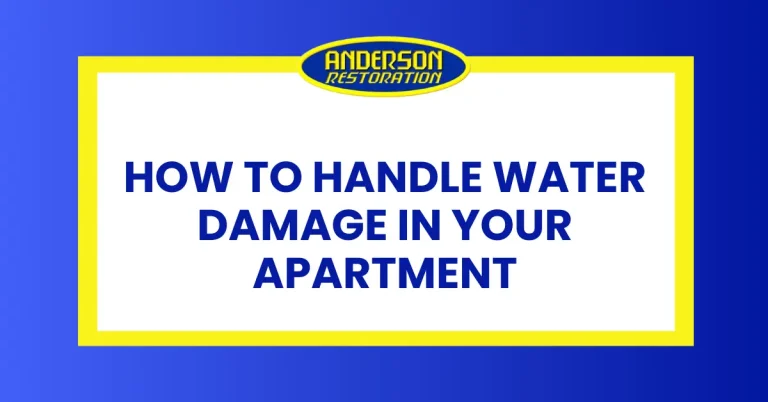 Themed featured image for the blog How to Handle Water Damage in your Apartment