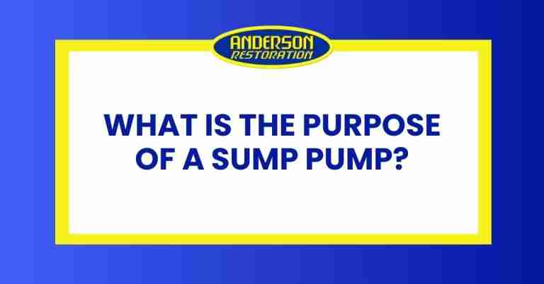 a feature for the blog called "what's the purpose of a sump pump"