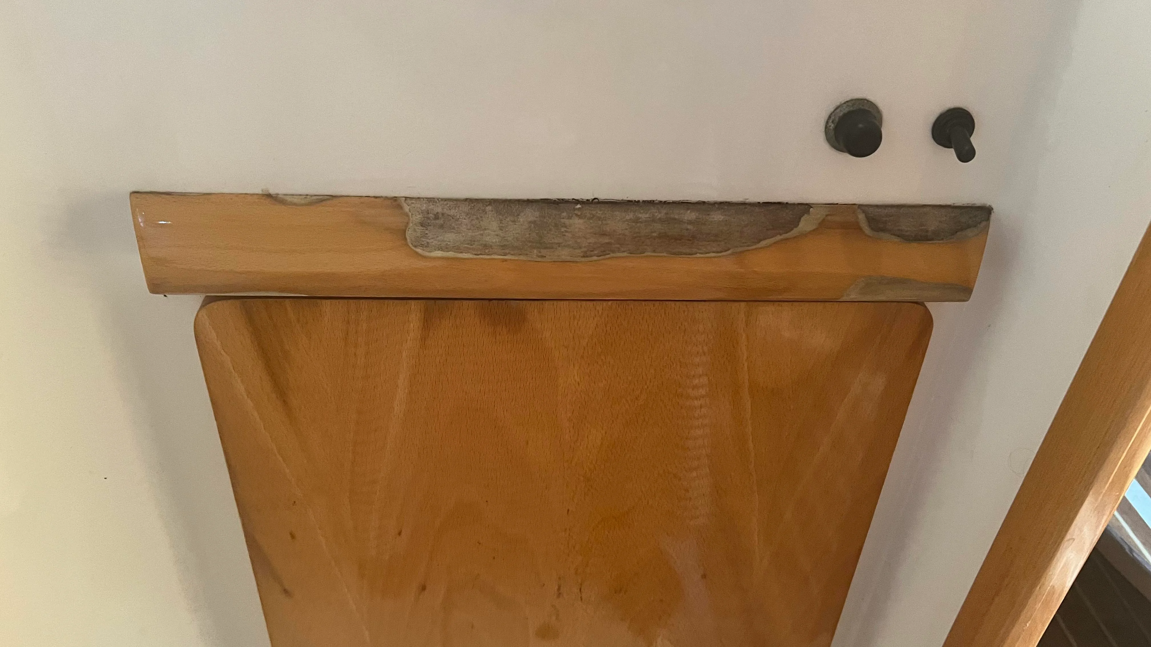 badly water damaged wood