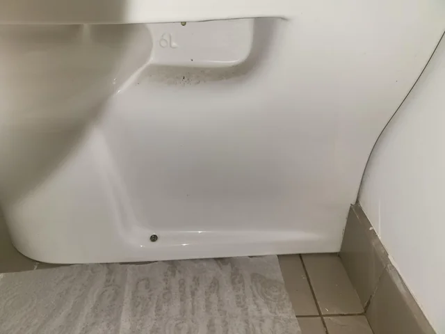 image of toilet sink leaking for the blog "How Fast Does Mold Grow After a Water Leak?"