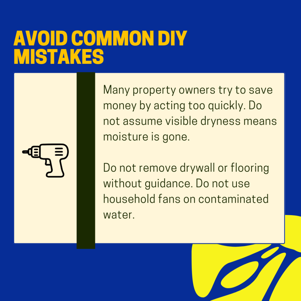 water damage restoration tips